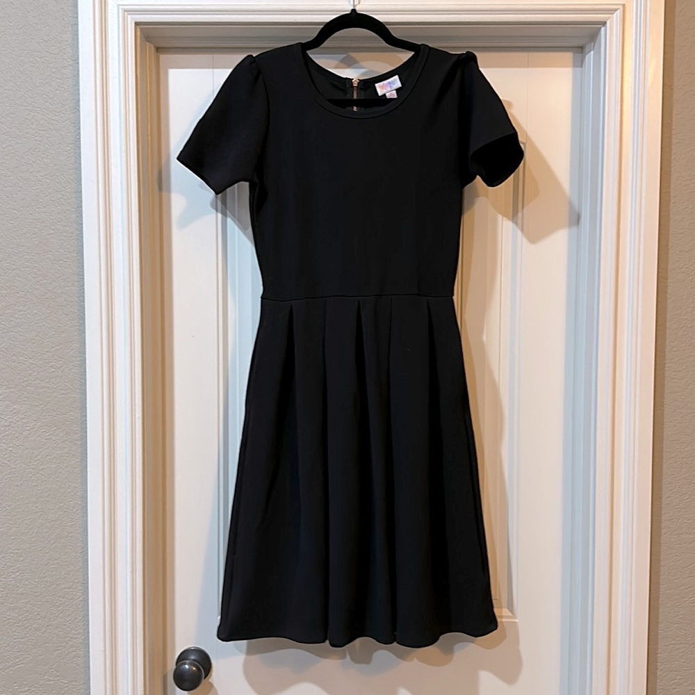 Lularoe Amelia Black with Gold Zipper!